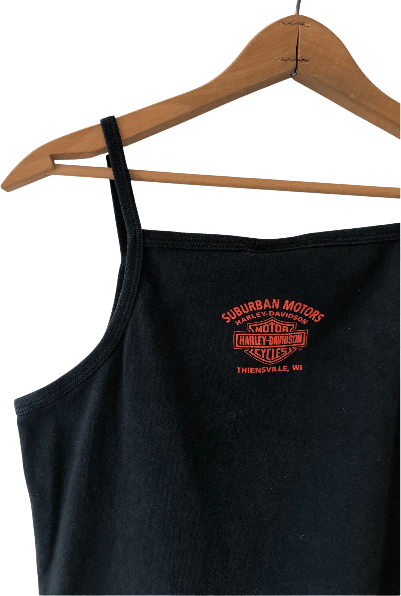 00's Flames Biker Cotton Spaghetti Strap Tank Top by Harley Davidson