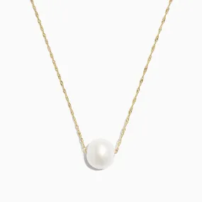 14K Yellow Gold Cultured Fresh Water Pearl Necklace