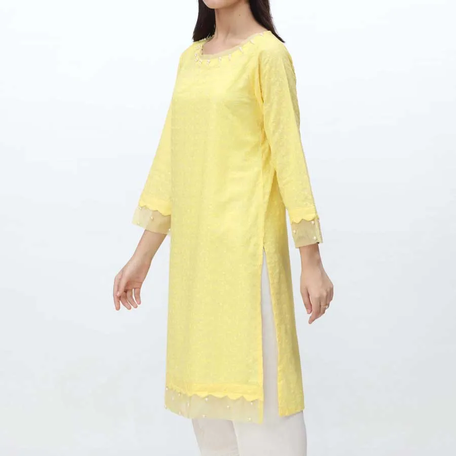 1PC- Embroidered Chikankari Shirt PS4080