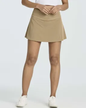 4 Pack: Women's Ribbed Active Skort with Pockets (Available in Plus Size)