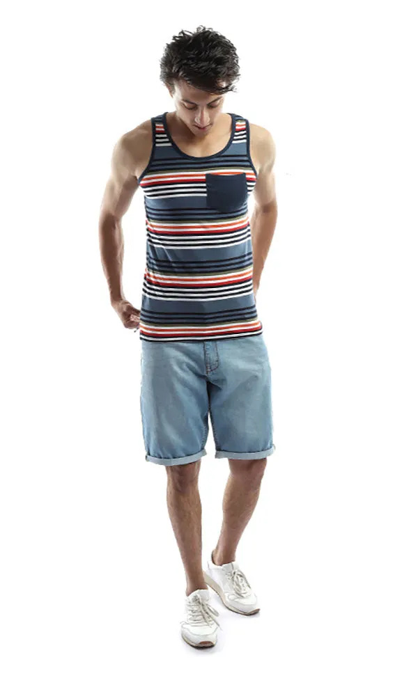 48233 Men Cut Tee & Tank Tops - Multicolour