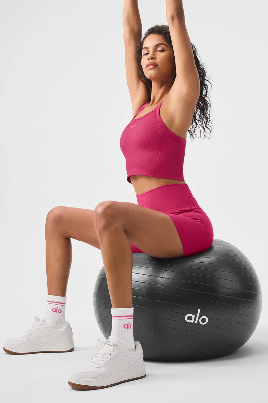 5" Airbrush High-Waist Biker Short - Pink Summer Crush