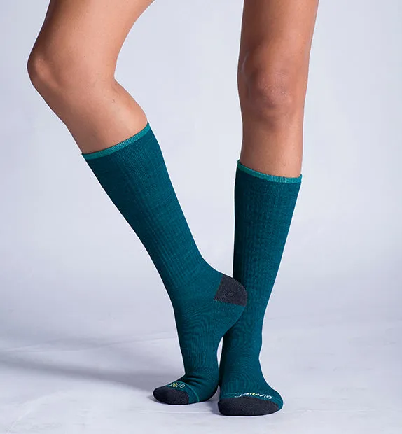 76% Rich Merino Wool Everyday Crew Socks - Solids - 2 Pack