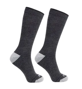 76% Rich Merino Wool Everyday Crew Socks - Solids - 2 Pack
