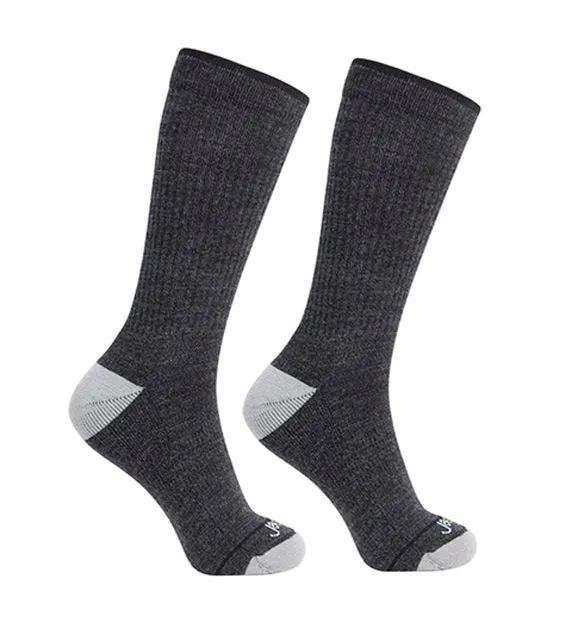 76% Rich Merino Wool Everyday Crew Socks - Solids - 2 Pack