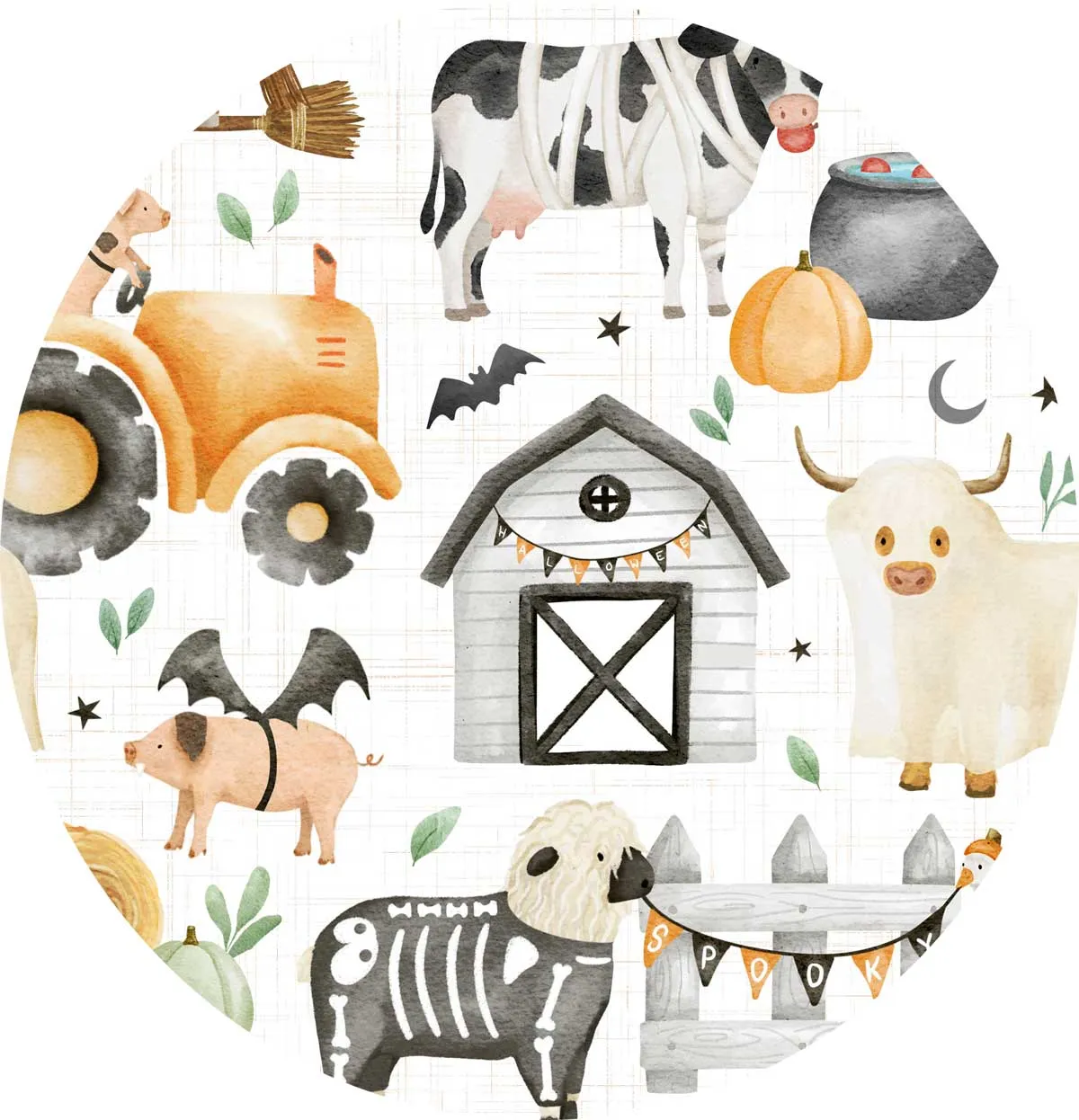 A Little Batty Farm-O-Ween - Bamboo Zippy Romper