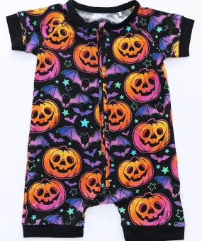 A Little Batty Goin' Batty - Bamboo Shorty Romper