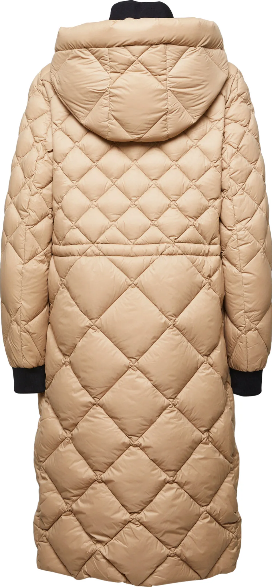 Aime Sustainable Calf-Length Lightweight Down Coat with Hood - Women's|-|Manteau aux mollets en duvet léger durable avec capuchon Aime - Femme