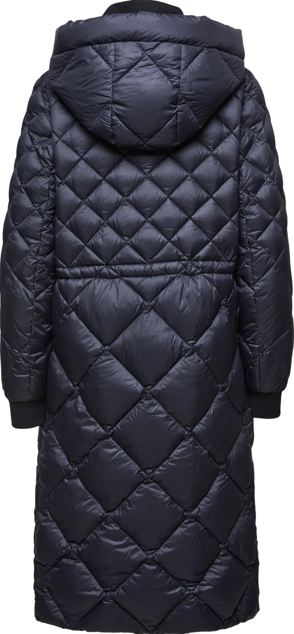 Aime Sustainable Calf-Length Lightweight Down Coat with Hood - Women's|-|Manteau aux mollets en duvet léger durable avec capuchon Aime - Femme