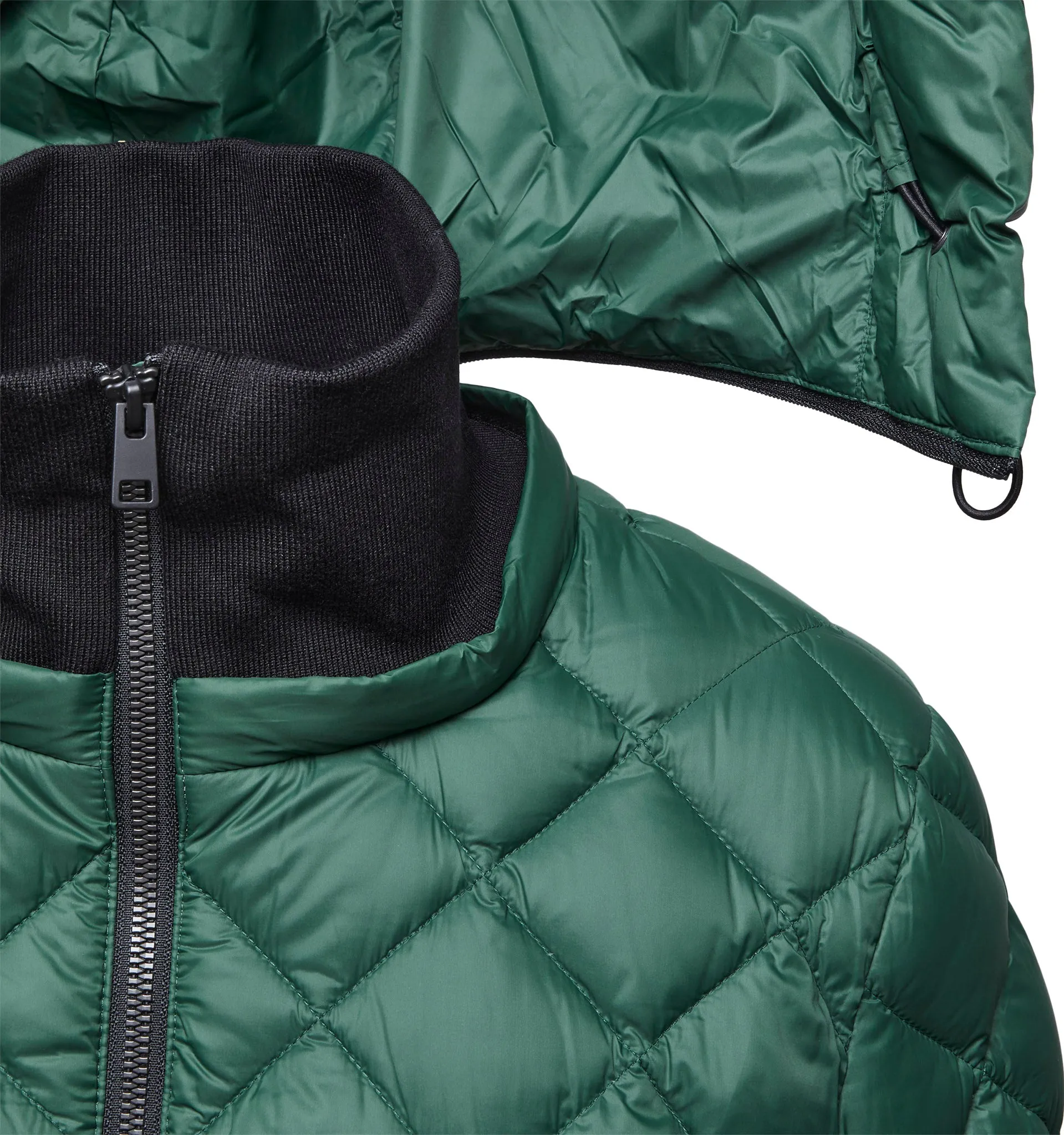 Aime Sustainable Calf-Length Lightweight Down Coat with Hood - Women's|-|Manteau aux mollets en duvet léger durable avec capuchon Aime - Femme