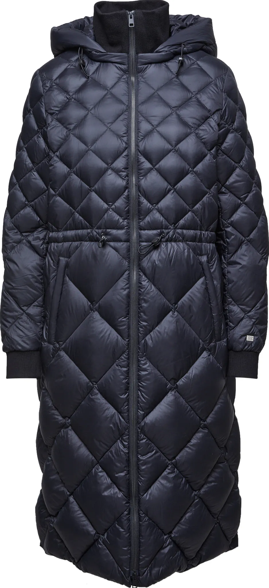 Aime Sustainable Calf-Length Lightweight Down Coat with Hood - Women's|-|Manteau aux mollets en duvet léger durable avec capuchon Aime - Femme