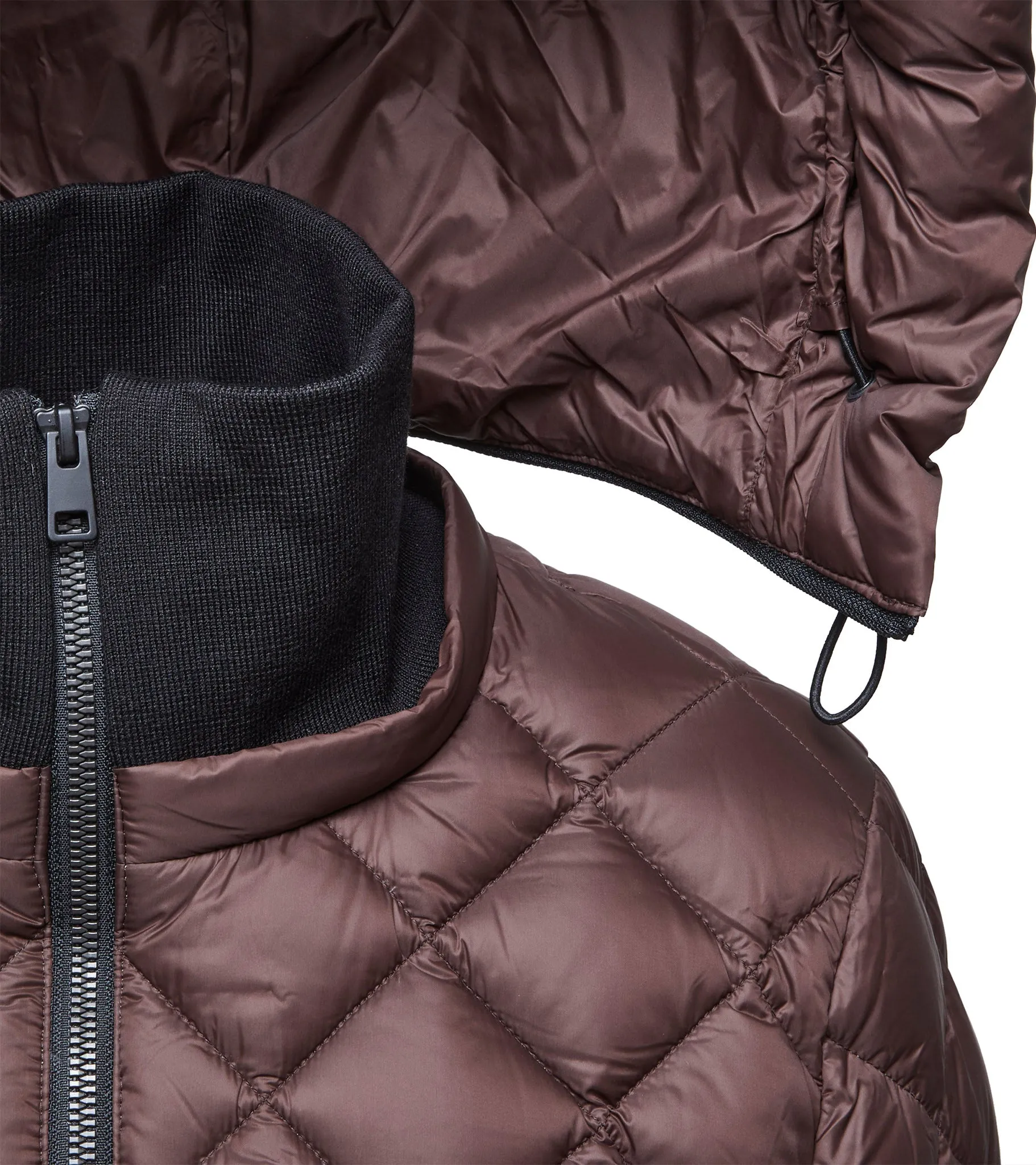 Aime Sustainable Calf-Length Lightweight Down Coat with Hood - Women's|-|Manteau aux mollets en duvet léger durable avec capuchon Aime - Femme