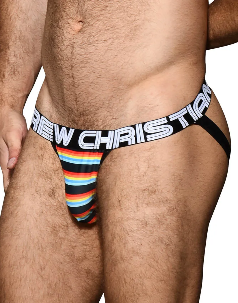 Andrew Christian California Stripe Jock w/ Almost Naked 92681