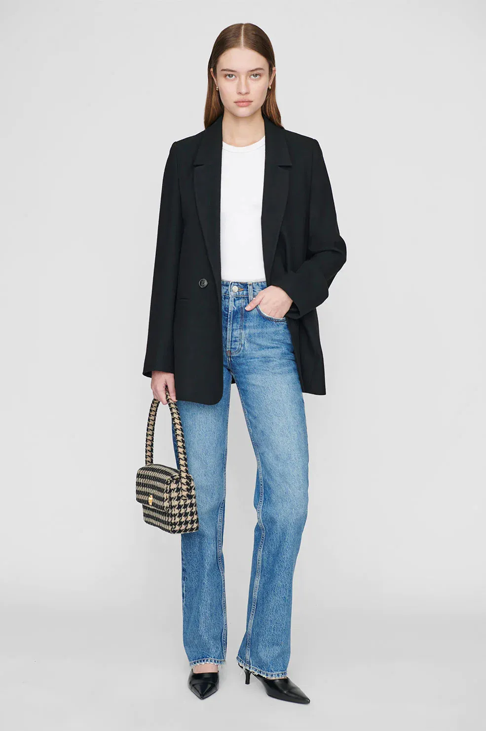 Anine Bing Madeline Blazer - Black