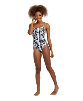 Arena Costuma da donna intero U-Back Allover 005950550 grey multi