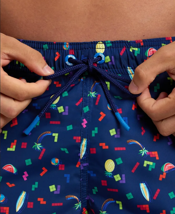 Arena costume da mare da uomo Boxer Multistampa 005980750 blu
