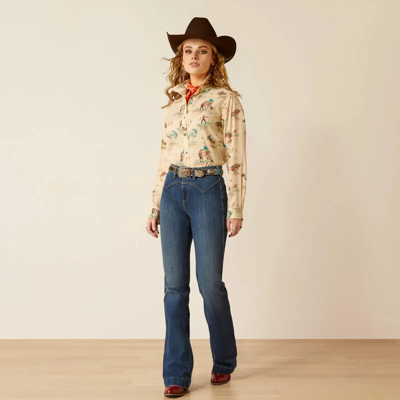 Ariat Women's Homestyle Retro Ranch Print Shirt