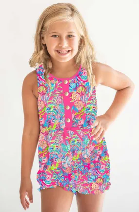 Beautifully Bold Lover's Coral - Bamboo Short Romper