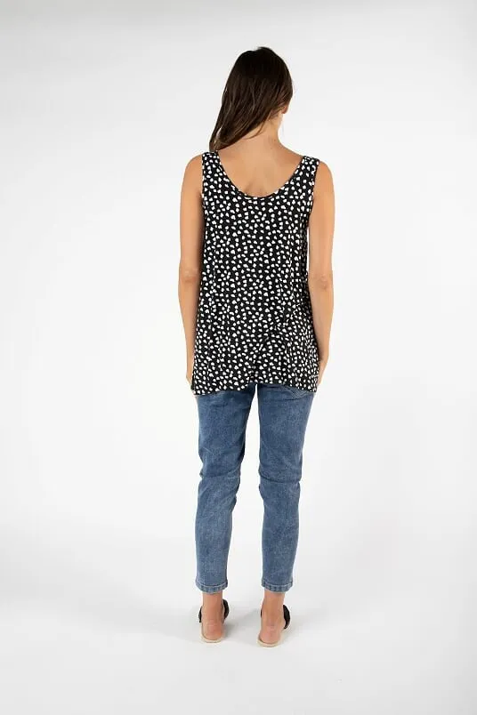 Betty Basics Zorita Tank Heart Ocelot