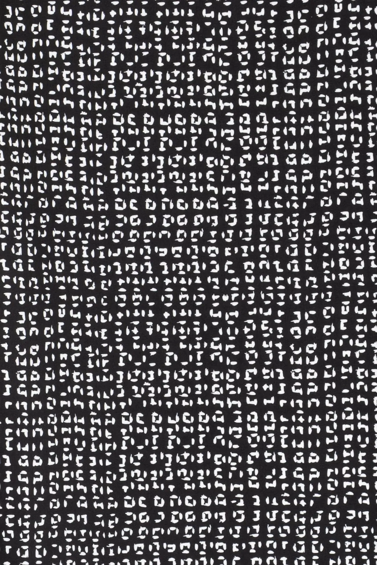 Black Dashes Stretch Cotton Woven