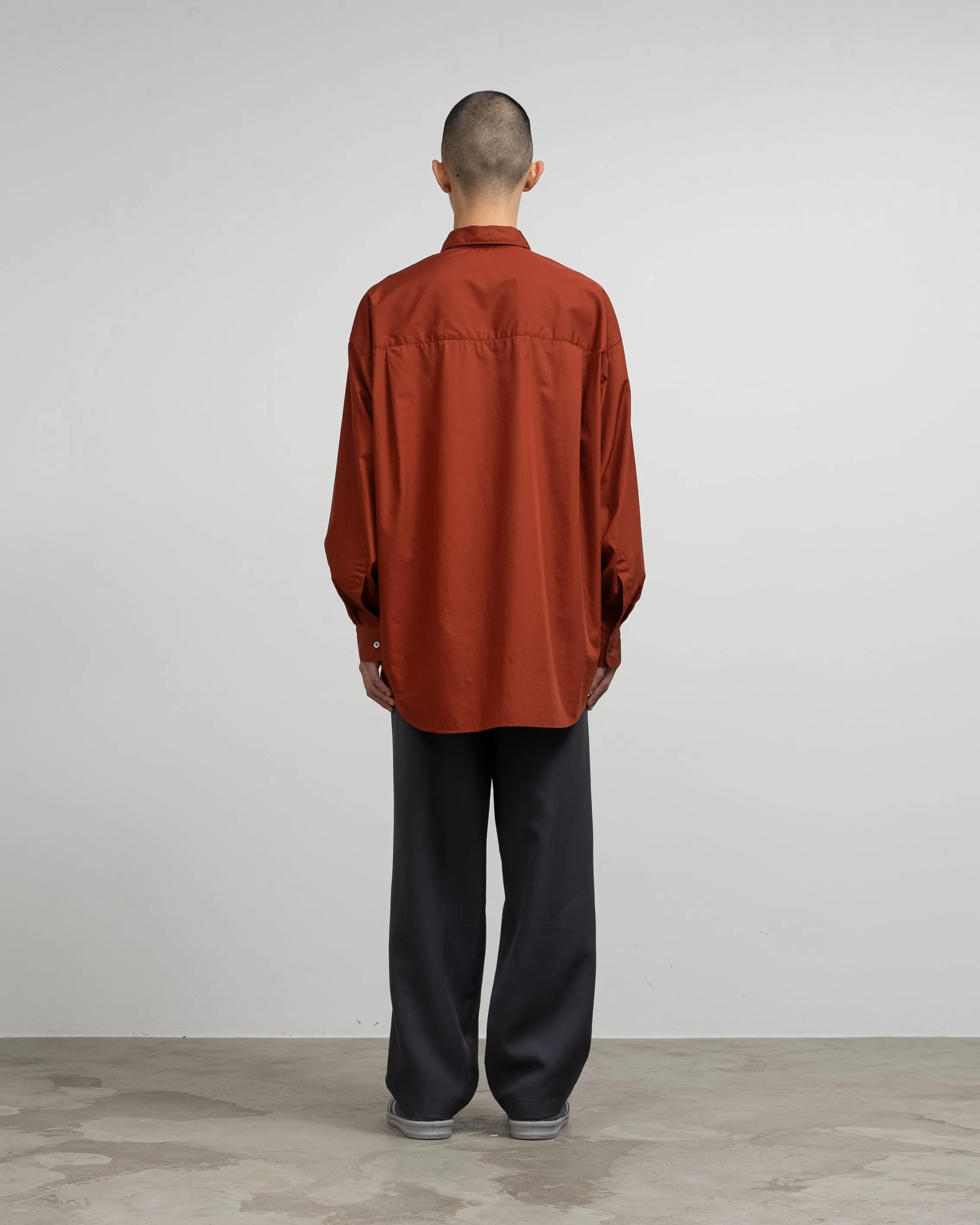 Broad L/S Oversized Regular Collar Shirt