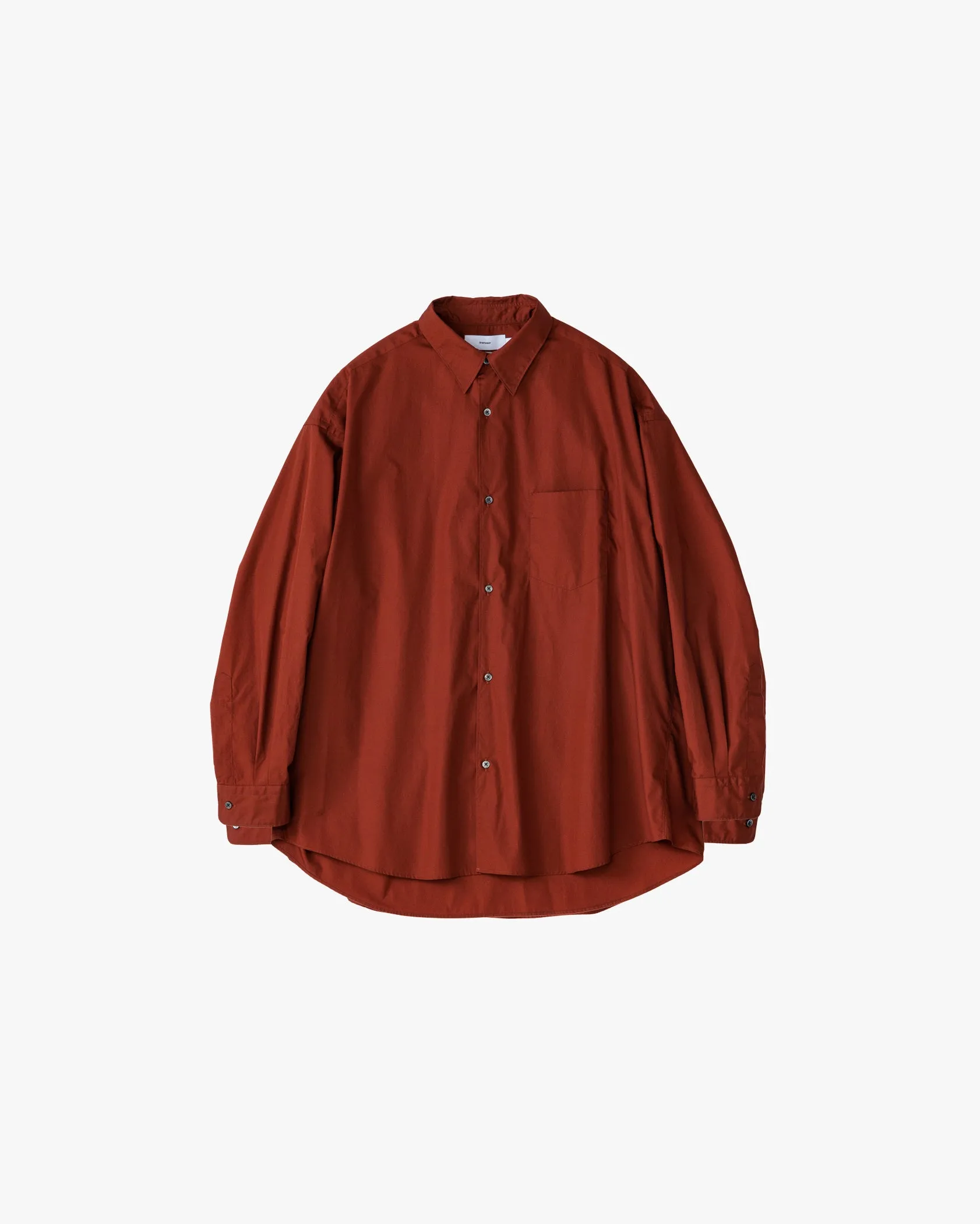 Broad L/S Oversized Regular Collar Shirt
