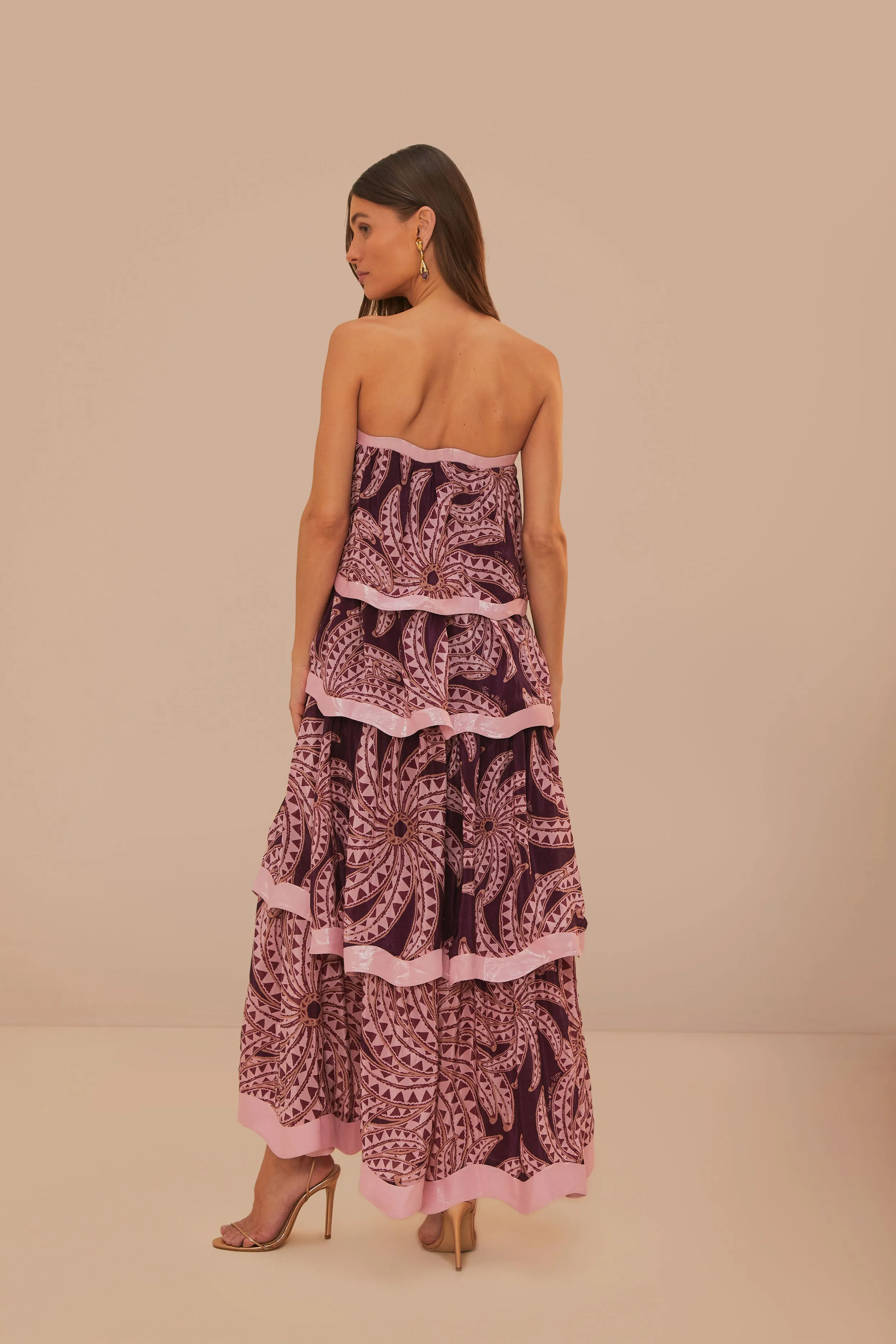 Burgundy Bananada Midi Dress