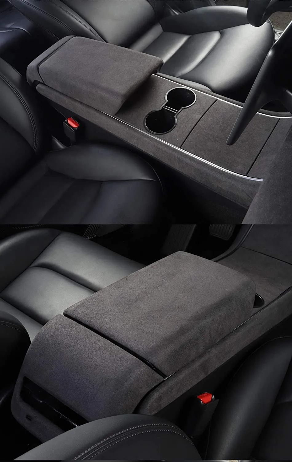 Central control water cup panel 4 piece set suitable for Tesla Model 3 (2017-2020)