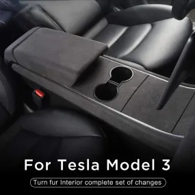 Central control water cup panel 4 piece set suitable for Tesla Model 3 (2017-2020)