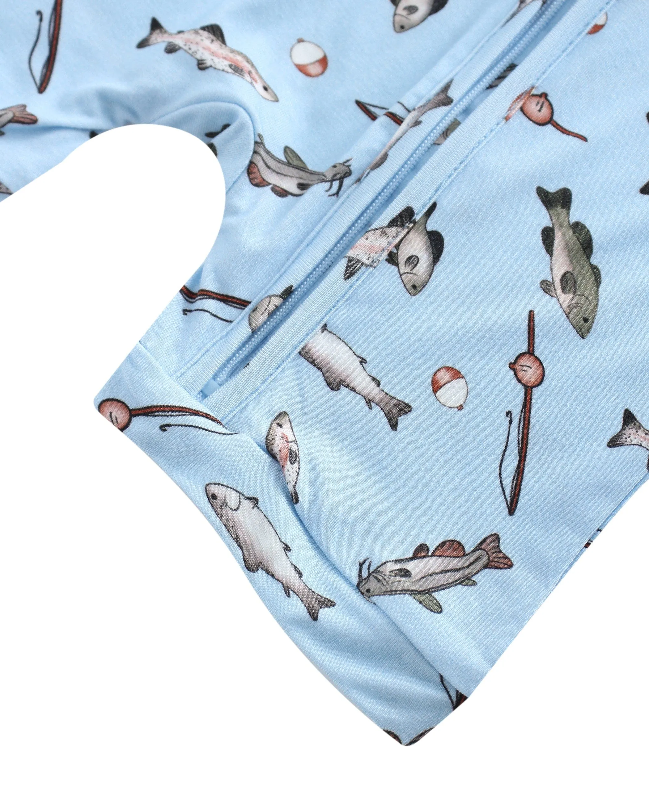 Charlie Play Gone Fishin' - Bamboo Shorty Romper