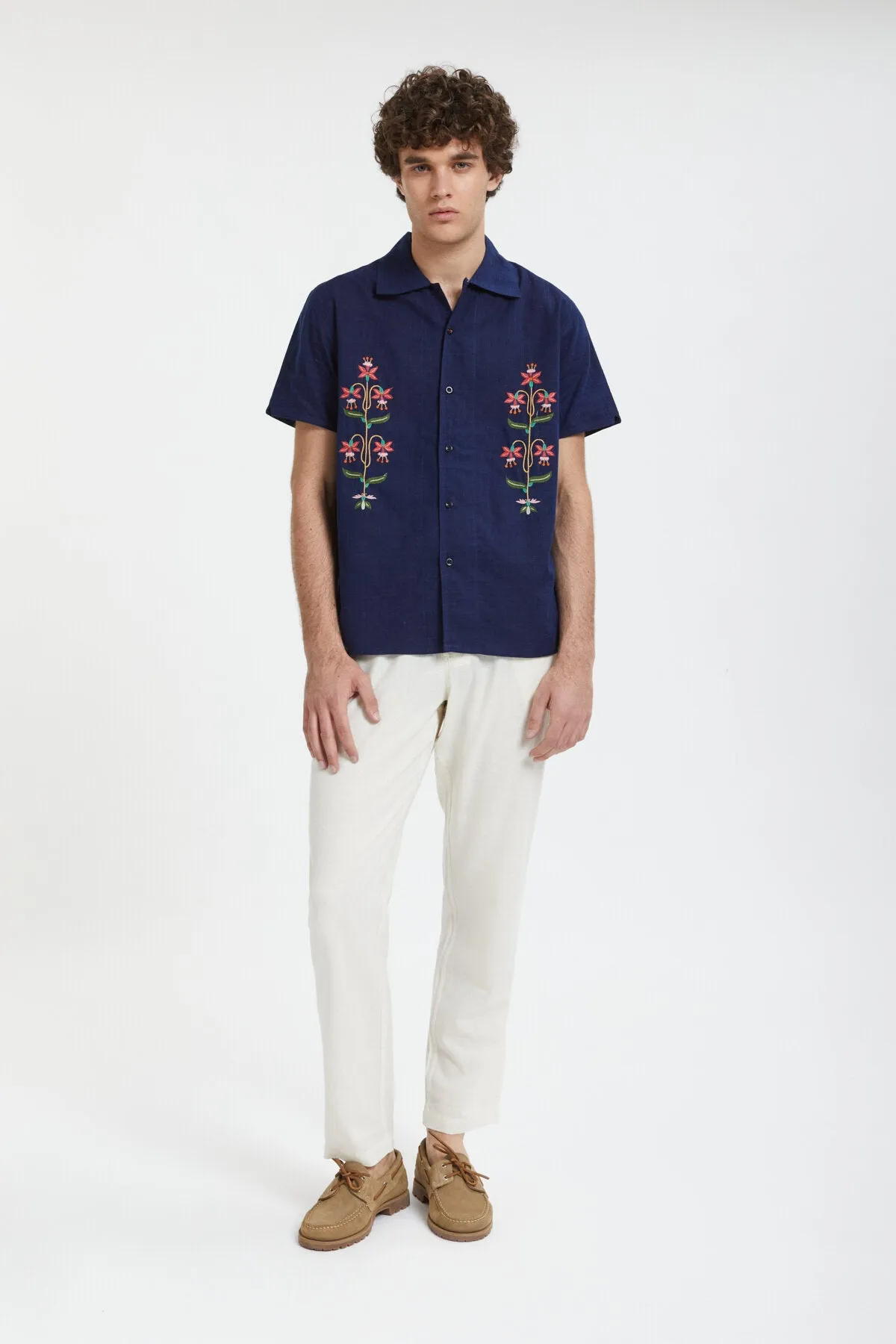 Chintan Oversized Camp Collar Shortsleeve Shirt