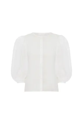 Chloe Collarless Blouse