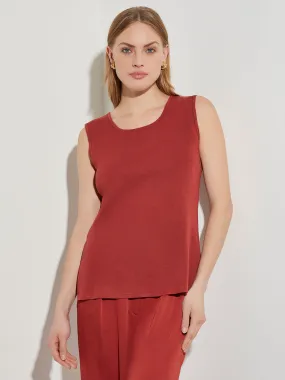 Classic Knit Tank Top, Russet