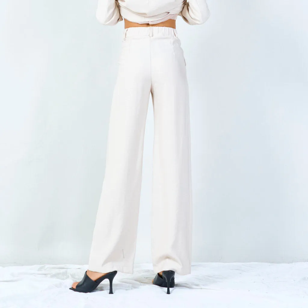 Classic wide-leg trousers with pleats wholesale