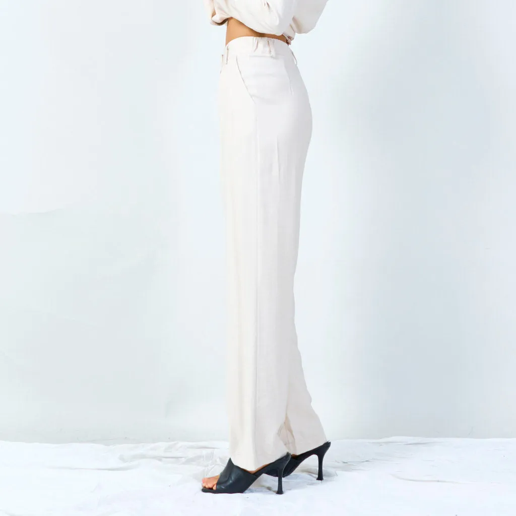 Classic wide-leg trousers with pleats wholesale
