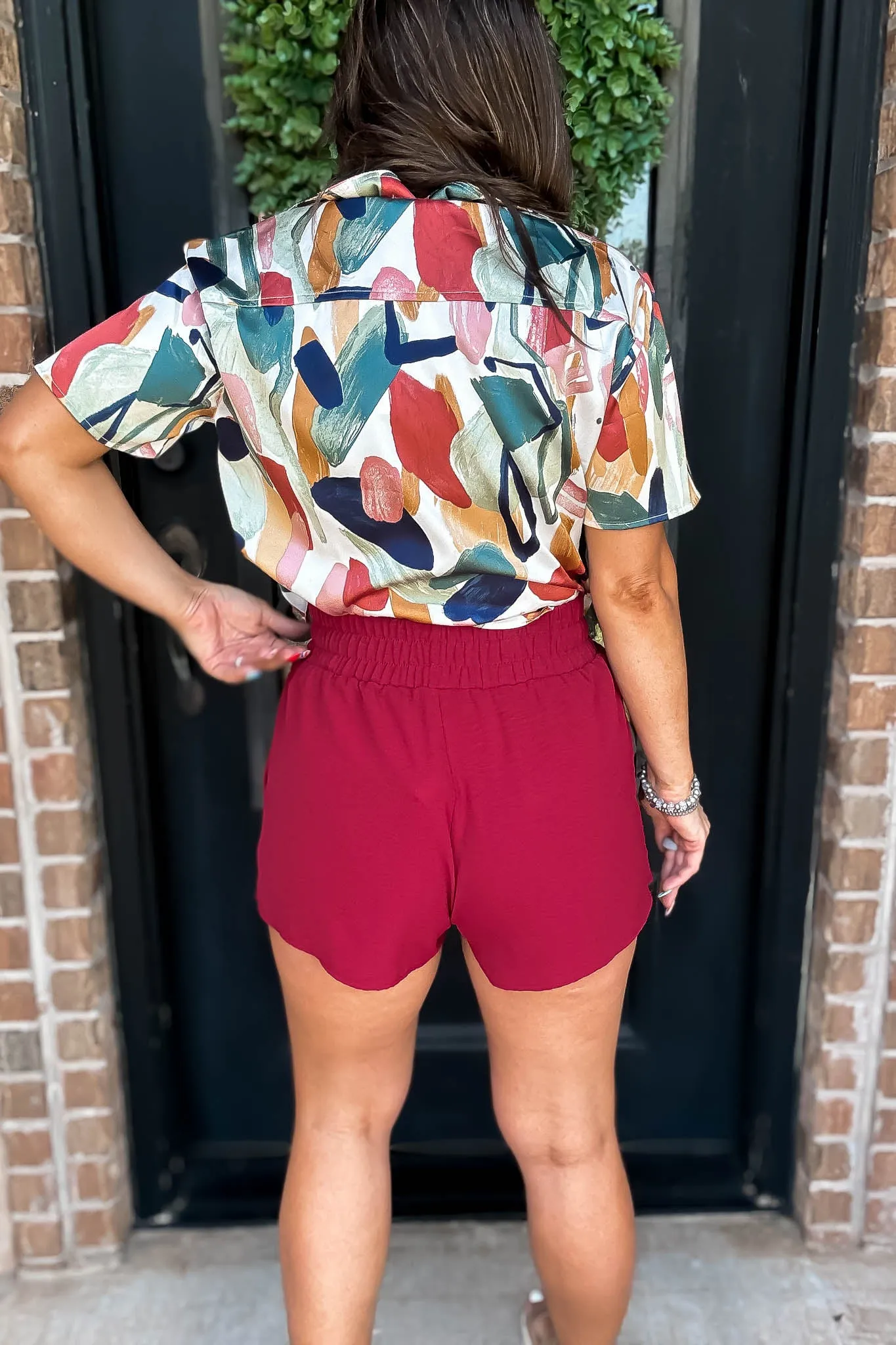 Competitive Edge Ruby Smocked High Waisted Skort