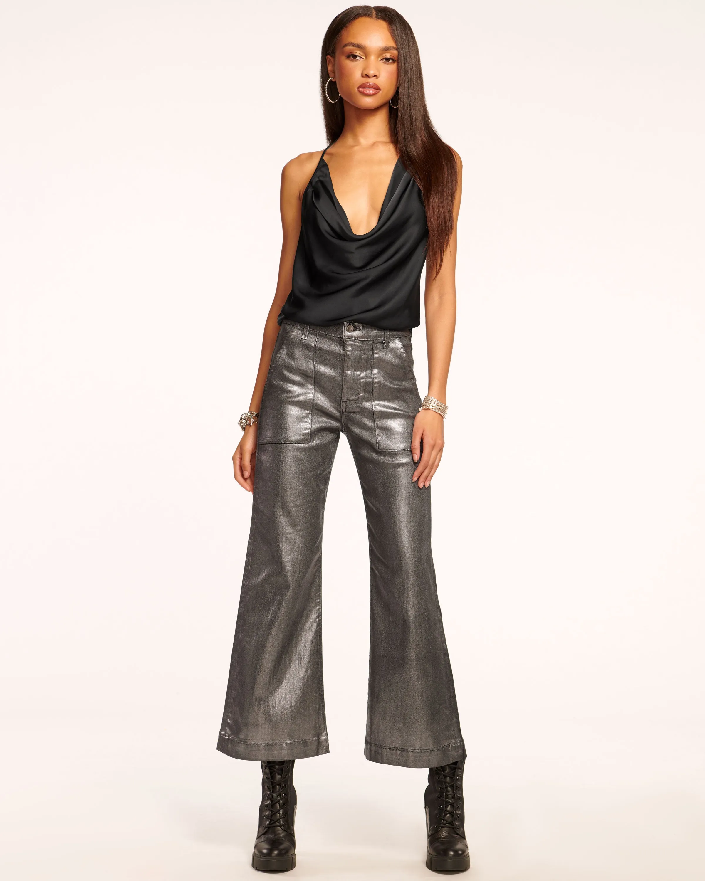 Cropped Metallic Clifford Jean