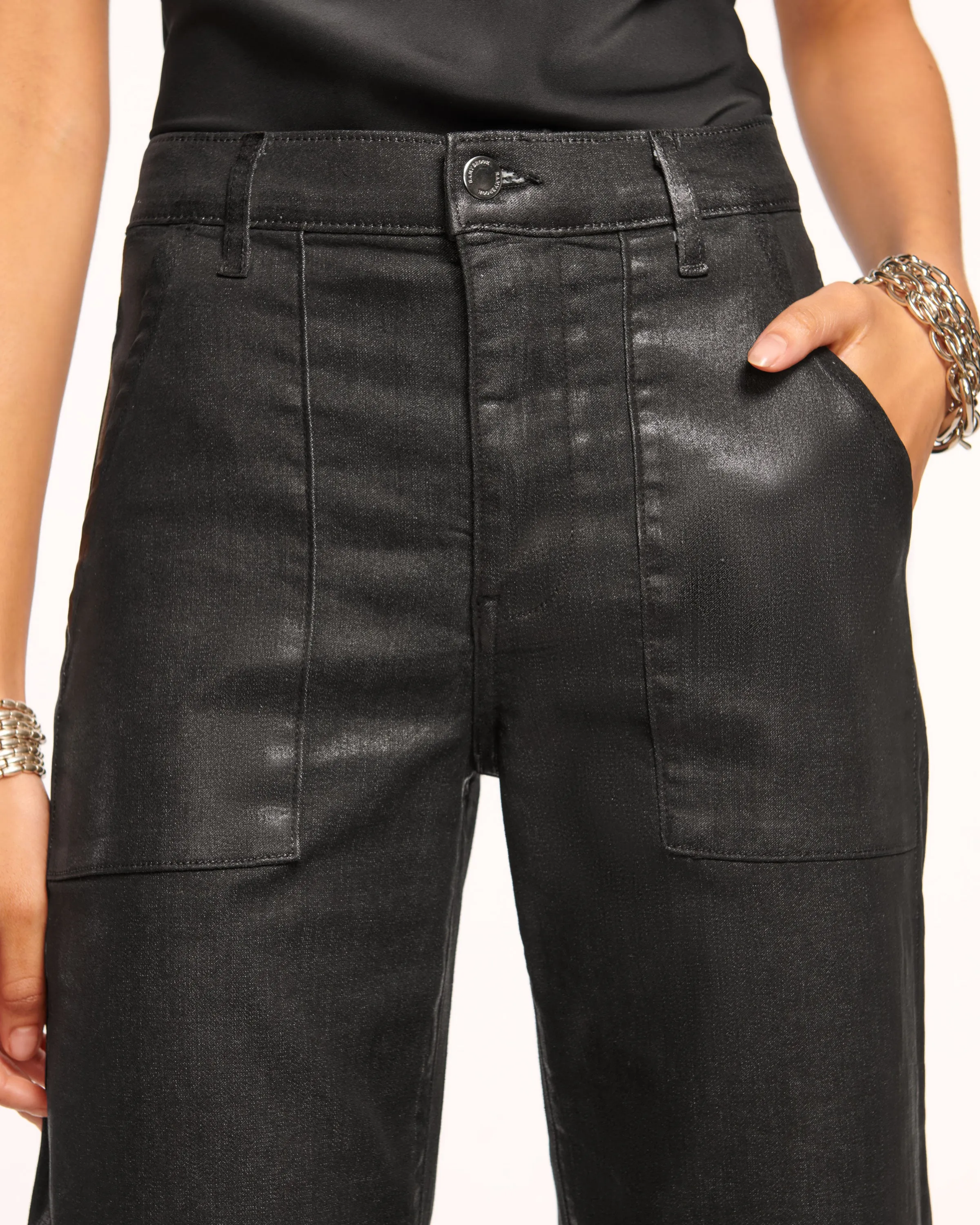 Cropped Metallic Clifford Jean