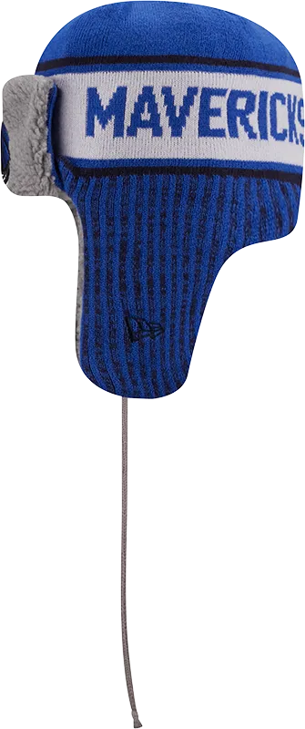 DALLAS MAVERICKS NEW ERA HELMET HEAD TRAPPER KNIT