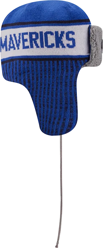 DALLAS MAVERICKS NEW ERA HELMET HEAD TRAPPER KNIT