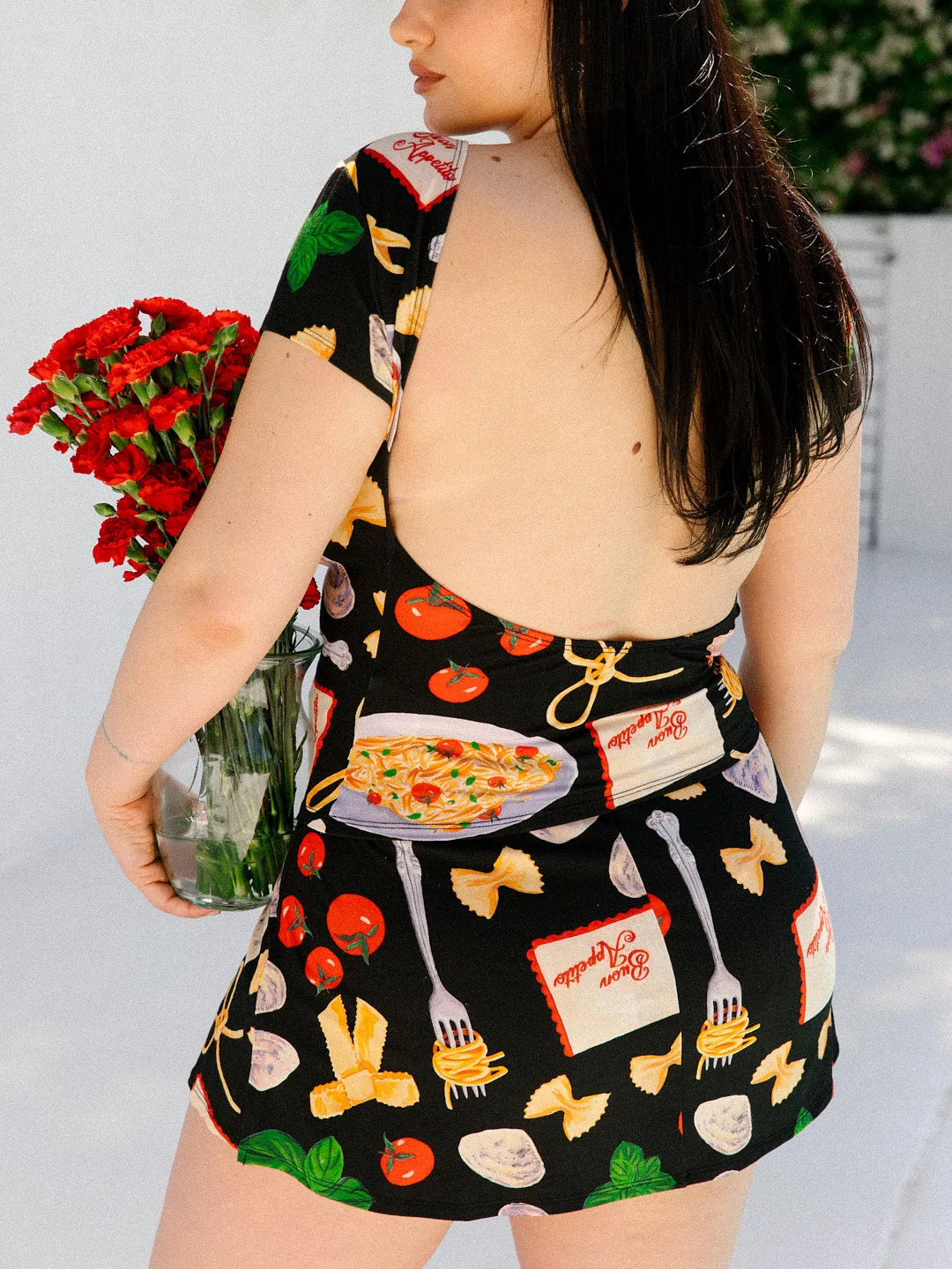 Darcy Skort - Buon Appetito Black