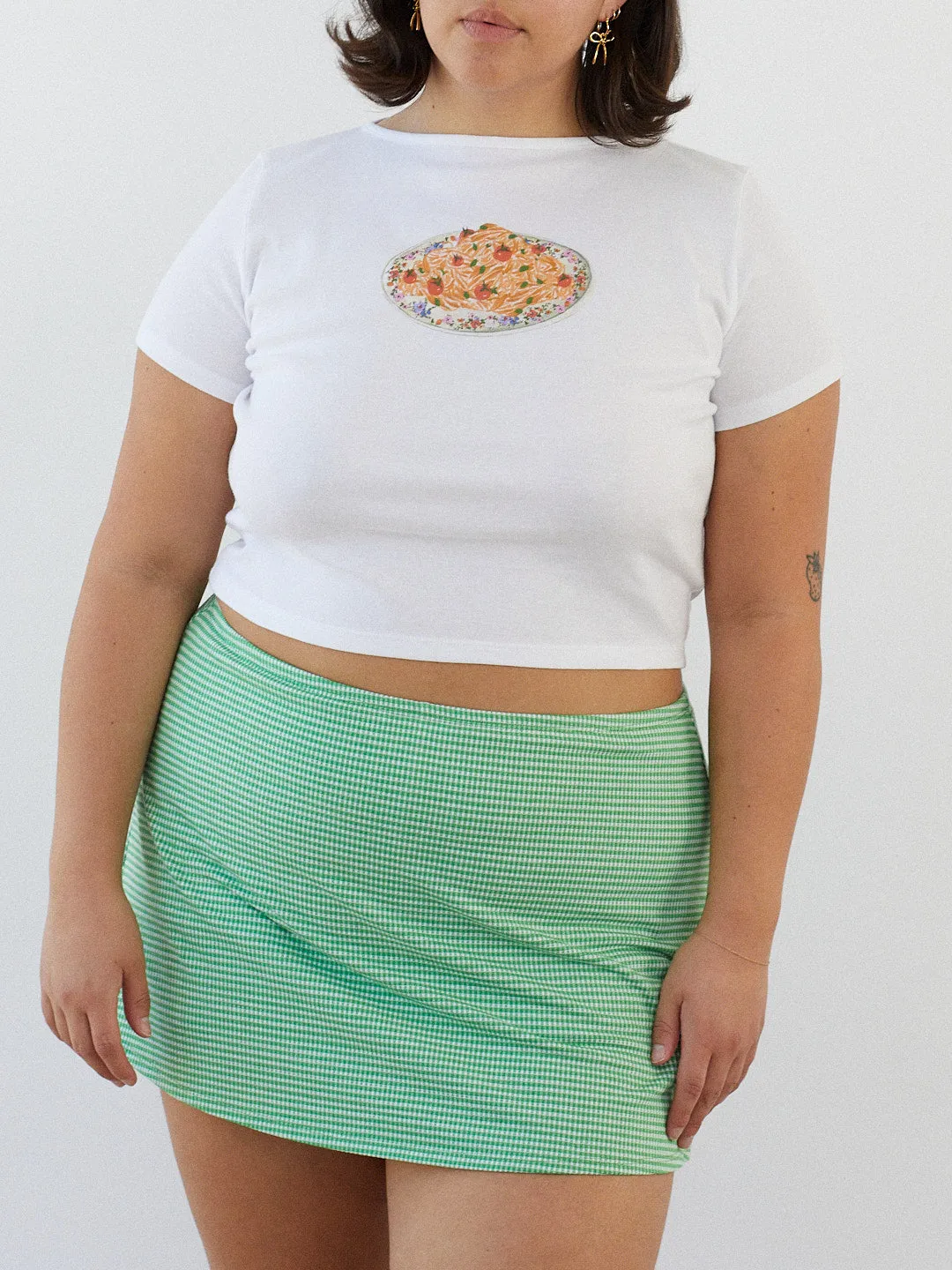 Darcy Skort - Pesto Gingham
