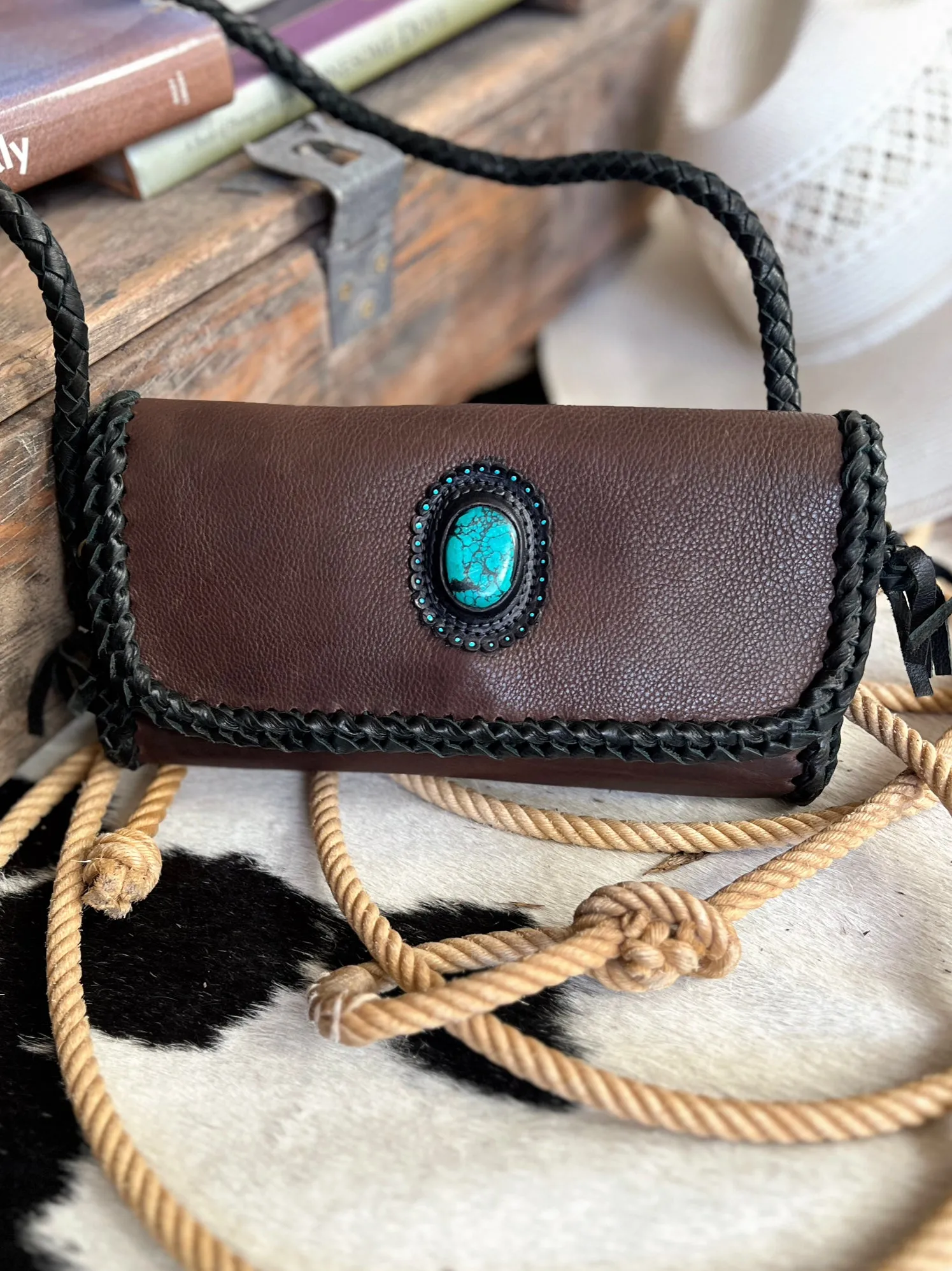 Darling Blue Eyes Leather Bag