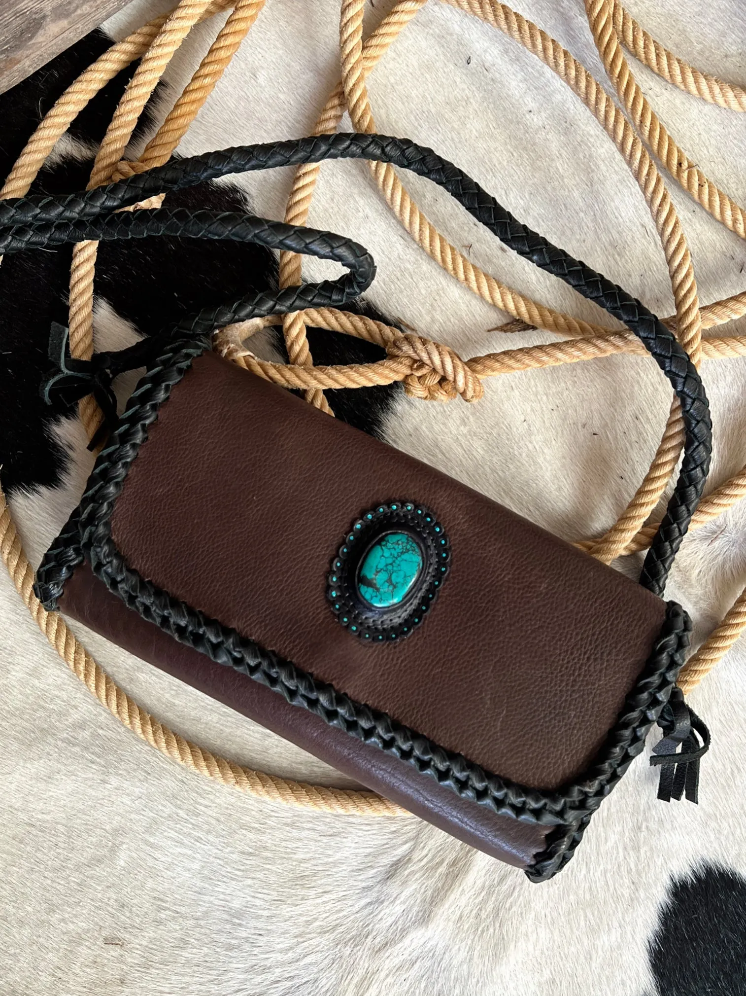 Darling Blue Eyes Leather Bag