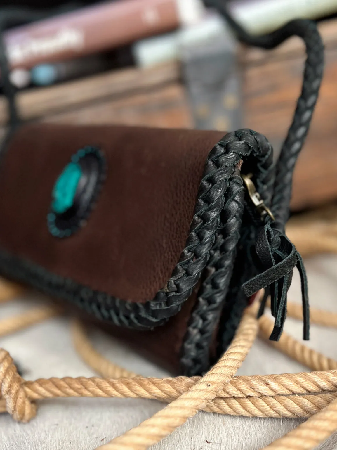 Darling Blue Eyes Leather Bag