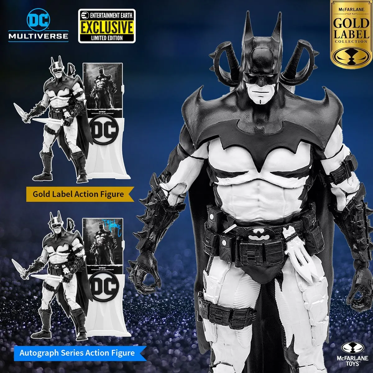 DC Multiverse Batman by Todd McFarlane Sketch Autograph (Gold Label) 7" Inch Scale Action Figure - McFarlane Toys (Entertainment Earth Exclusive)
