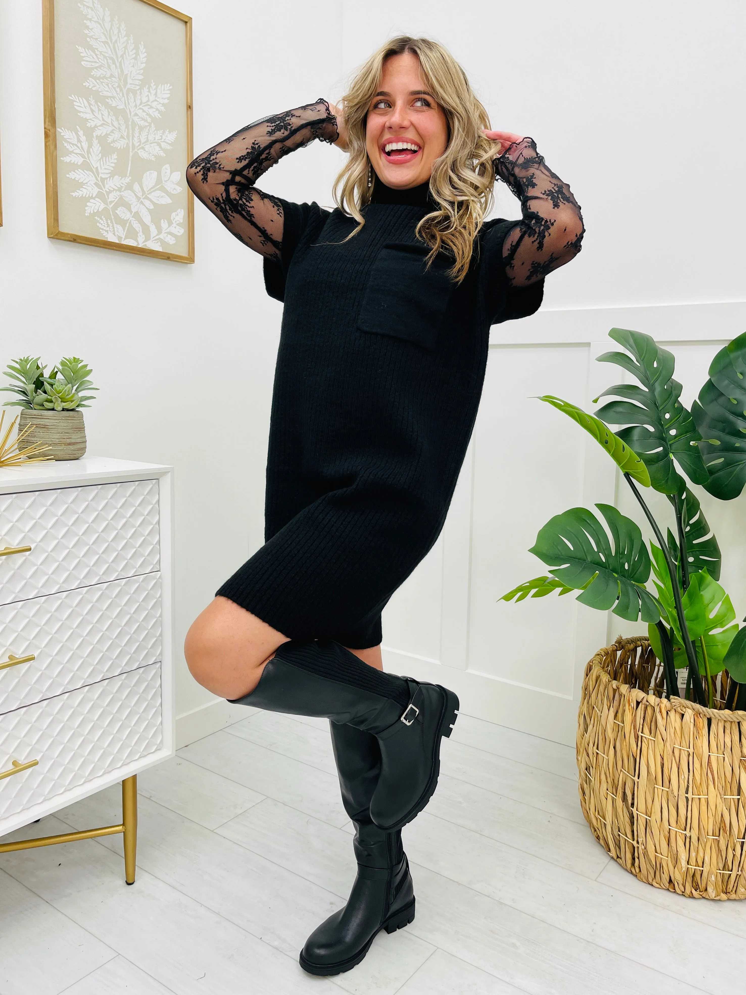 DOORBUSTER! Warming Up To You Sweater Dress- Multiple Colors!