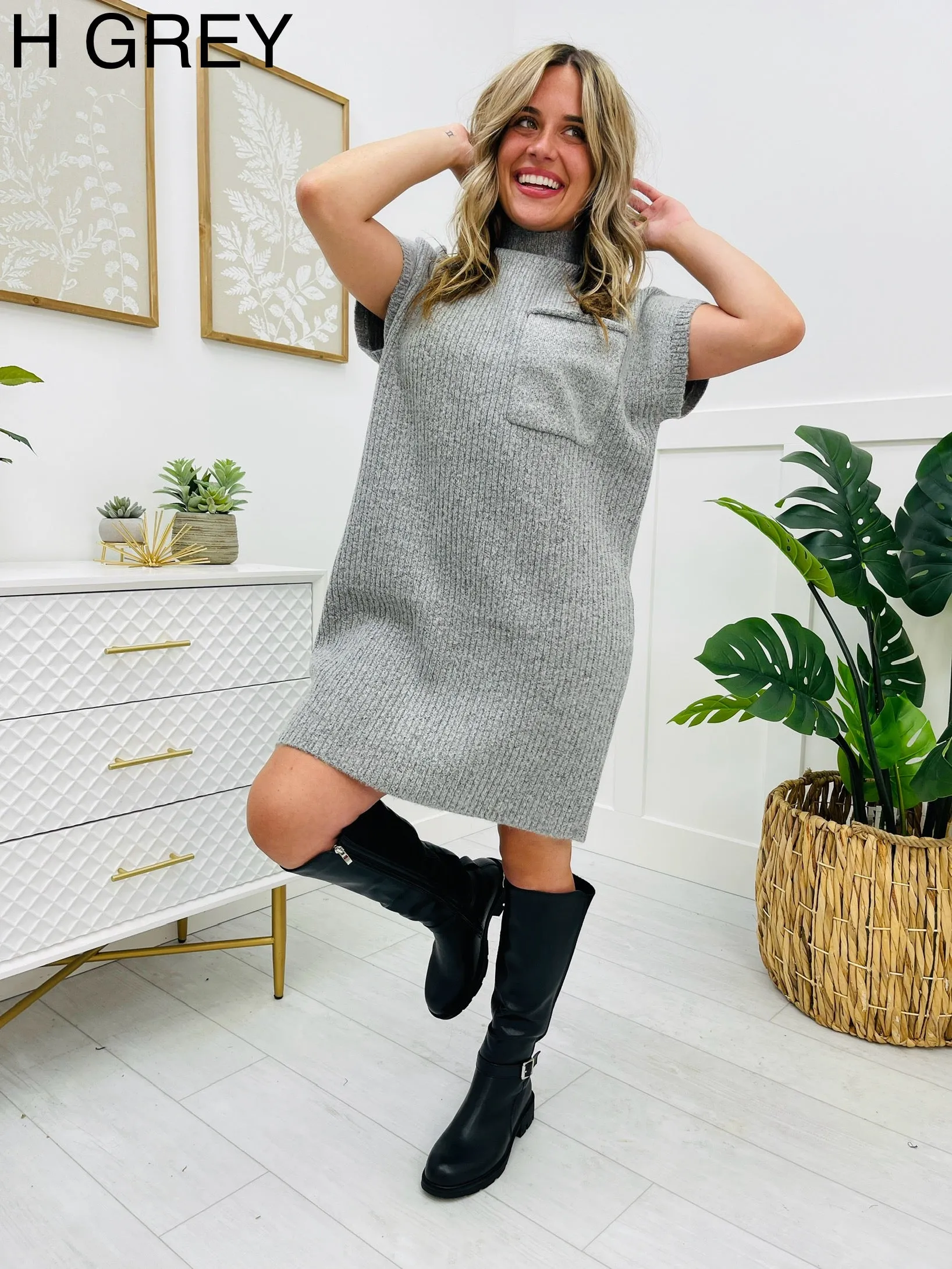 DOORBUSTER! Warming Up To You Sweater Dress- Multiple Colors!