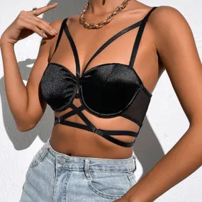 DressBetty - Hollow Out Bandage Crop Top