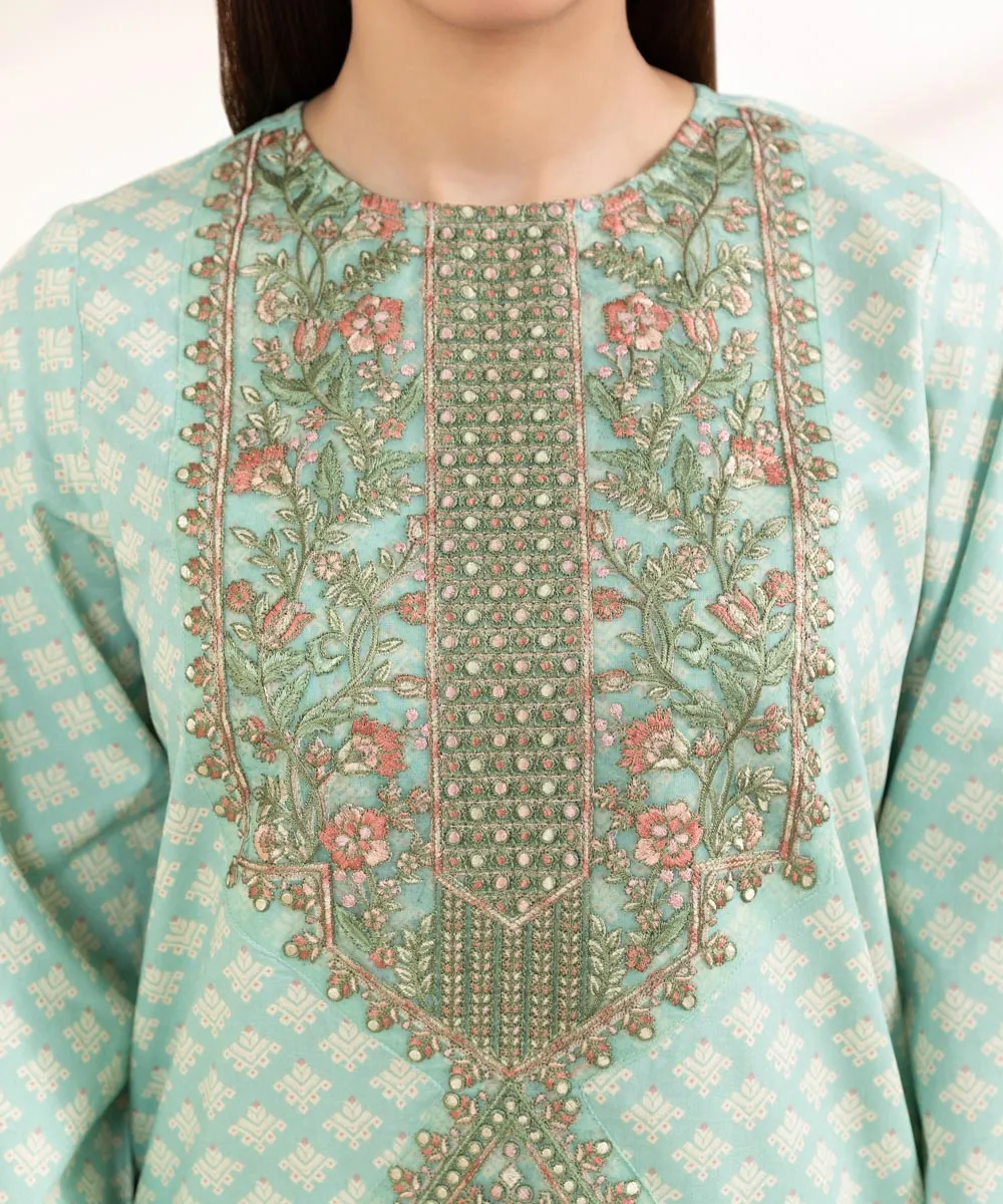Embroidered Cambric Shirt